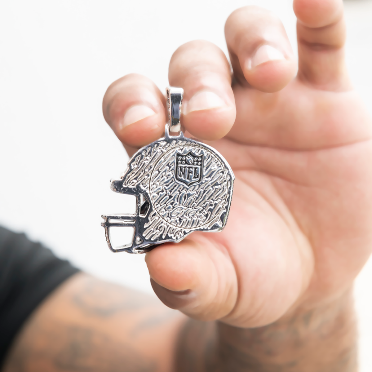 2025 Washington Commanders Team Helmet Pendant - White Gold