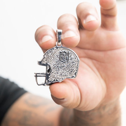 2025 Seattle Seahawks Team Helmet Pendant - White Gold