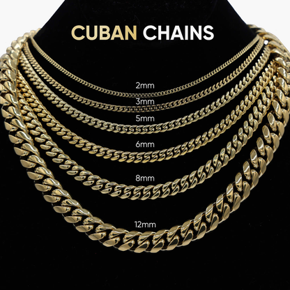 2MM Micro Cuban Necklace in White Gold